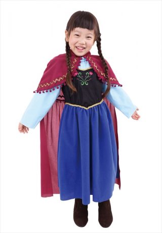 アナと雪の女王のアナのドレスを子ども用ハロウィンのコスプレ衣装に！